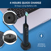 Mitimi D36 Sonic Electric Toothbrush for Adults and Kids, with 2 Brush Heads, Wireless Fast Charge, 5 Modes and 3 Intensities, 2 Minutes Built in Smart Timer, Black